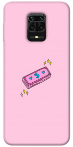 Чехол Simple pink money для Xiaomi Redmi Note 9 Pro