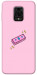 Чехол Simple pink money для Xiaomi Redmi Note 9 Pro
