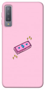 Чехол Simple pink money для Galaxy A7 (2018)