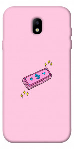 Чехол Simple pink money для Galaxy J7 (2017)