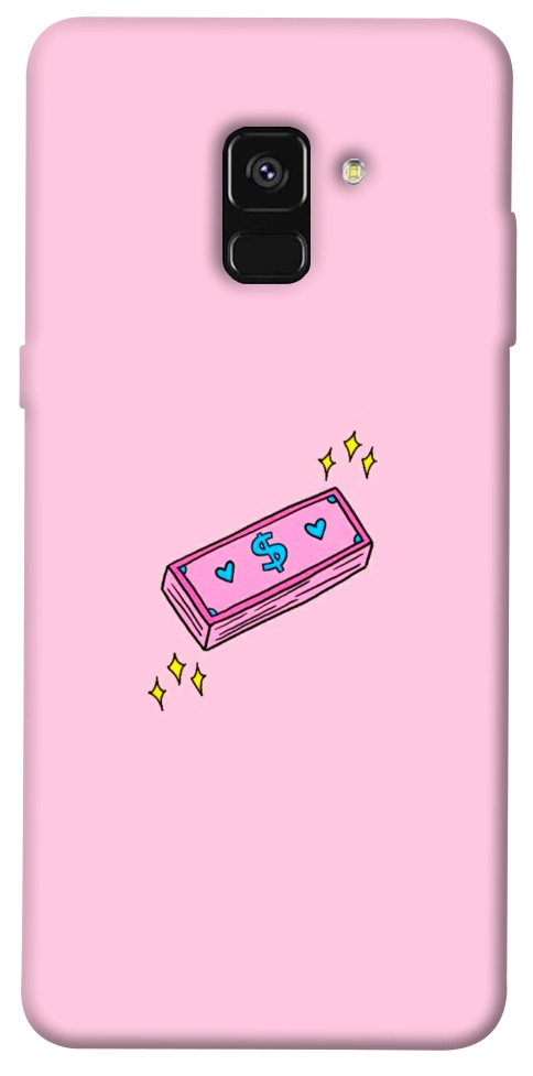 Чехол Simple pink money для Galaxy A8 (2018)