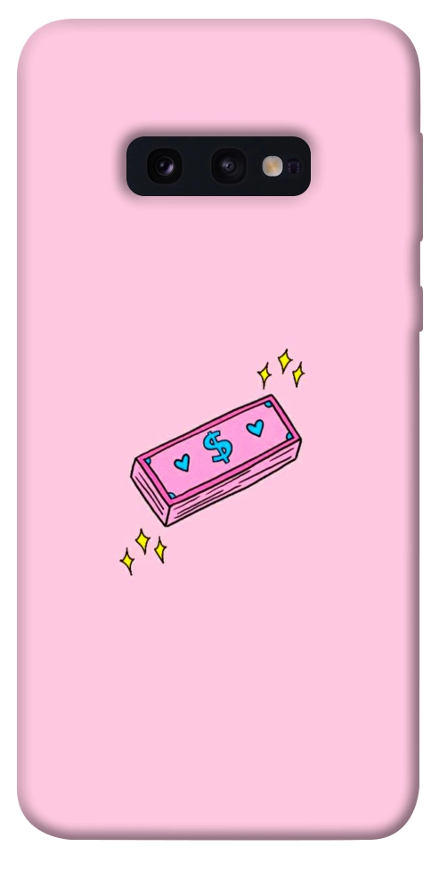 Чехол Simple pink money для Galaxy S10e