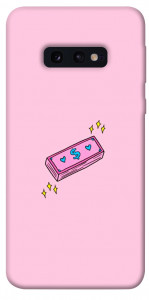 Чехол Simple pink money для Galaxy S10e