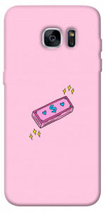 Чохол Simple pink money для Galaxy S7 Edge