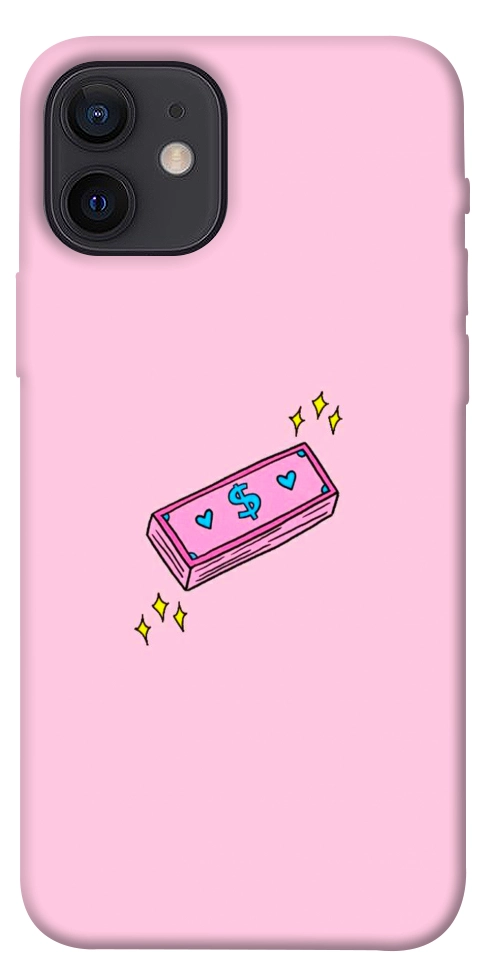 Чохол Simple pink money для iPhone 12