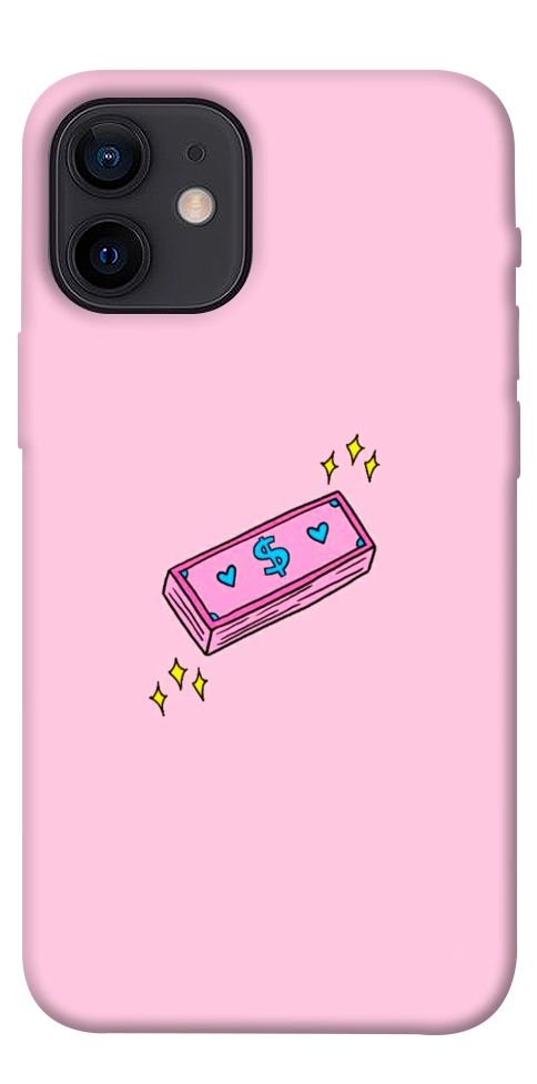 Чохол Simple pink money для iPhone 12 mini