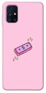 Чехол Simple pink money для Galaxy M31s