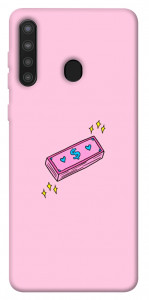 Чехол Simple pink money для Galaxy A21