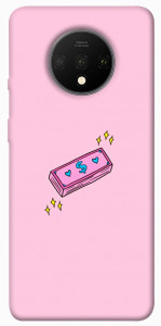 Чехол Simple pink money для OnePlus 7T