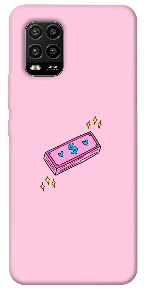 Чехол Simple pink money для Xiaomi Mi 10 Lite