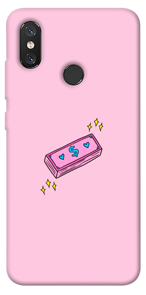Чехол Simple pink money для Xiaomi Mi 8