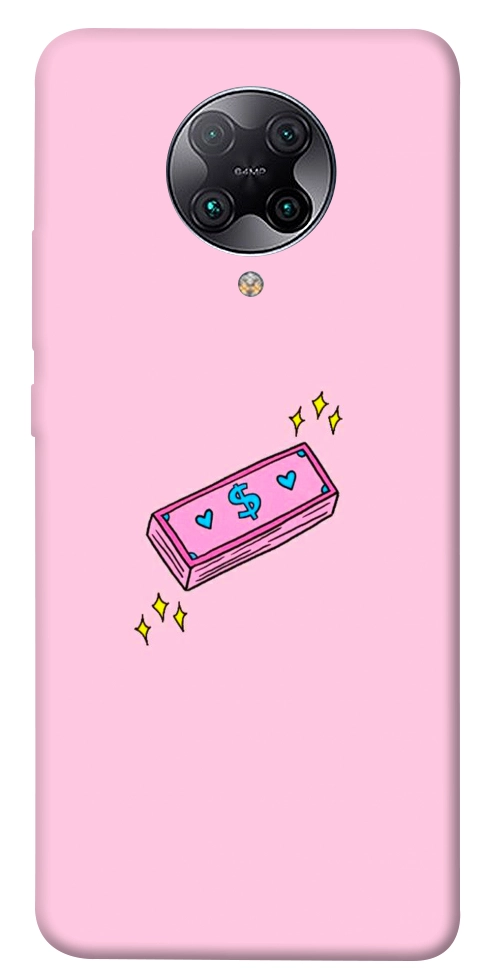 Чехол Simple pink money для Xiaomi Redmi K30 Pro