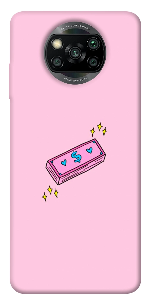 Чохол Simple pink money для Xiaomi Poco X3 NFC