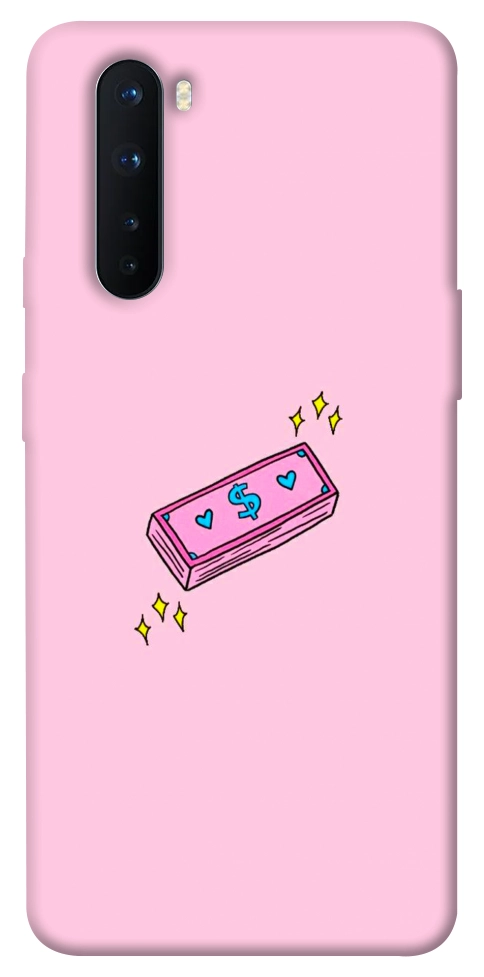 Чехол Simple pink money для OnePlus Nord