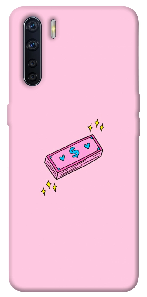 Чехол Simple pink money для Oppo A91