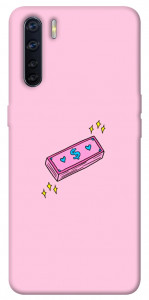 Чехол Simple pink money для Oppo A91