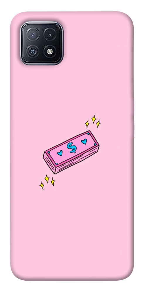 Чехол Simple pink money для Oppo A73
