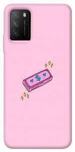 Чехол Simple pink money для Xiaomi Poco M3