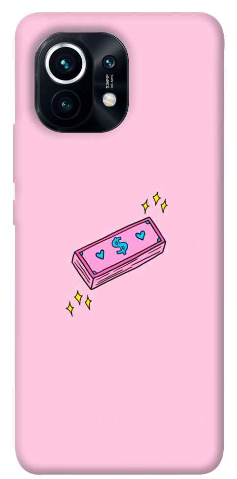 Чехол Simple pink money для Xiaomi Mi 11