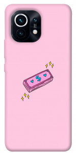 Чехол Simple pink money для Xiaomi Mi 11