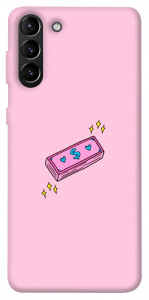 Чехол Simple pink money для Galaxy S21+
