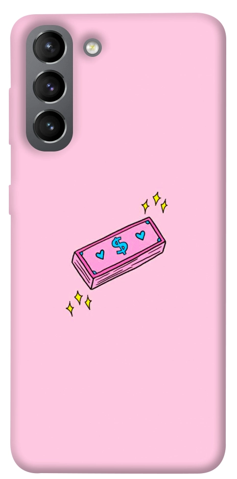 Чехол Simple pink money для Galaxy S21
