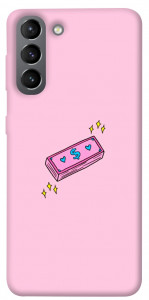 Чехол Simple pink money для Galaxy S21