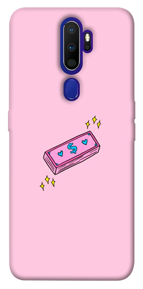 Чохол Simple pink money для Oppo A9 (2020)
