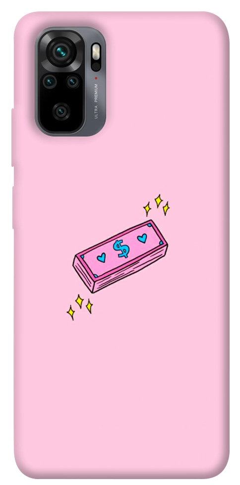 Чохол Simple pink money для Xiaomi Redmi Note 10