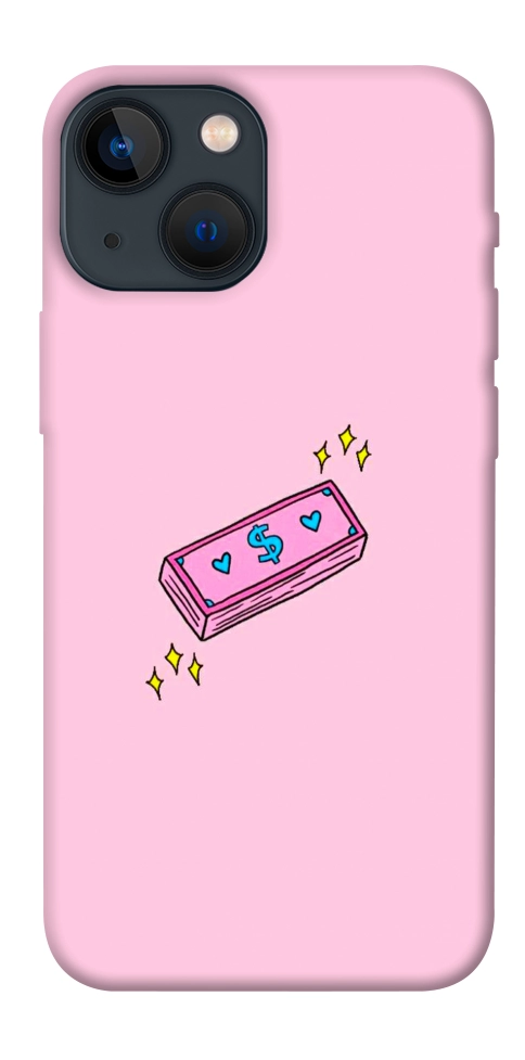 Чохол Simple pink money для iPhone 13 mini