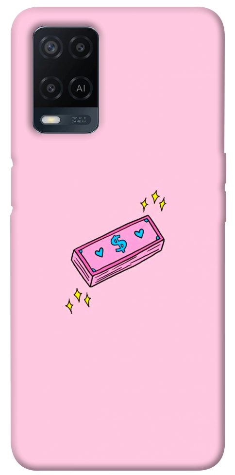 Чохол Simple pink money для Oppo A54 4G
