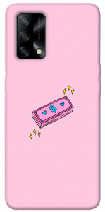 Чехол Simple pink money для Oppo A74 4G