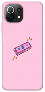 Чехол Simple pink money для Xiaomi Mi 11 Lite