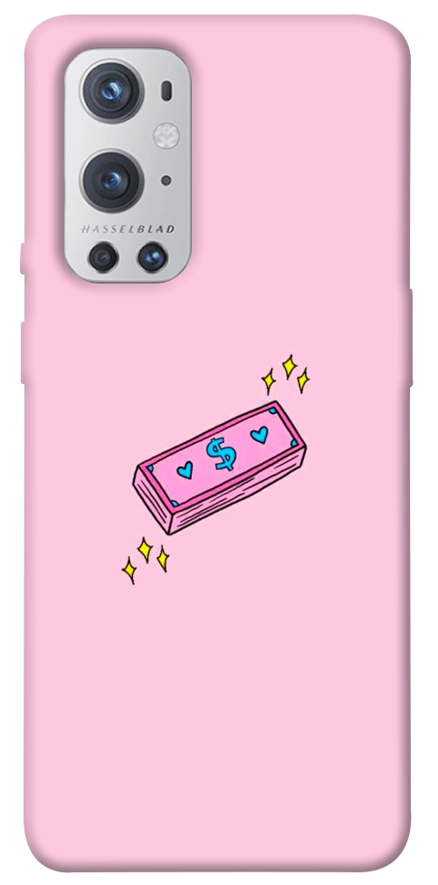 Чехол Simple pink money для Oneplus 9 pro