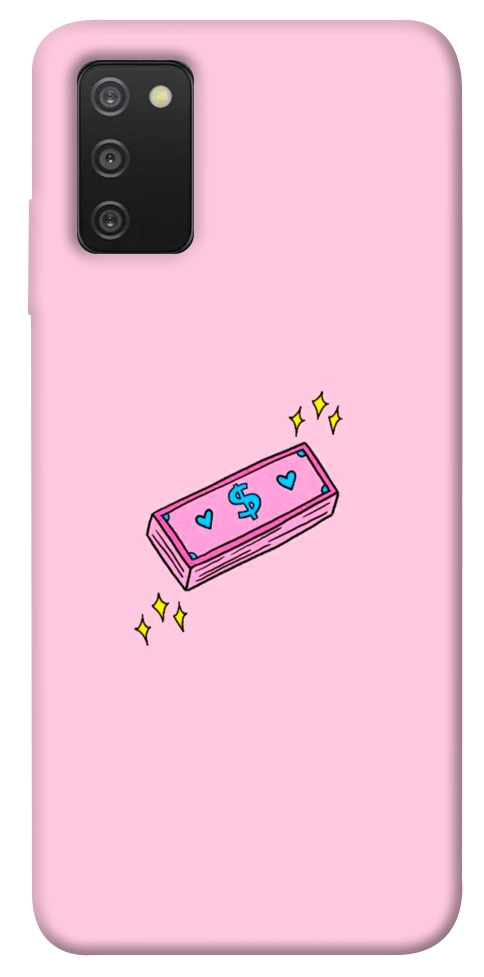 Чехол Simple pink money для Galaxy A03s