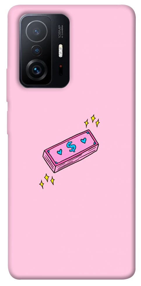 Чохол Simple pink money для Xiaomi 11T