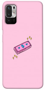 Чохол Simple pink money для Xiaomi Redmi Note 10 5G