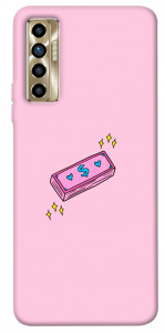 Чохол Simple pink money для TECNO Camon 17P