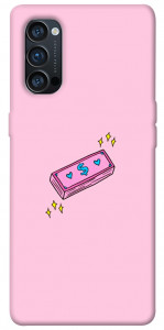 Чехол Simple pink money для Oppo Reno 4 Pro 5G