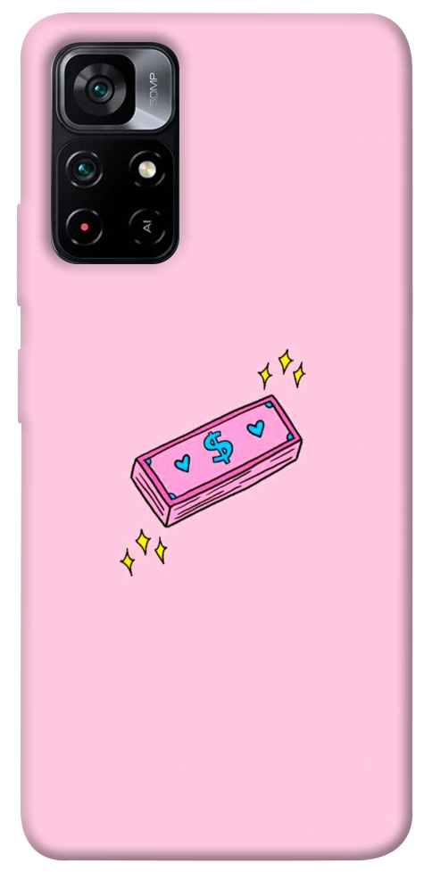Чехол Simple pink money для Xiaomi Poco M4 Pro 5G
