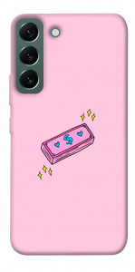 Чехол Simple pink money для Galaxy S22