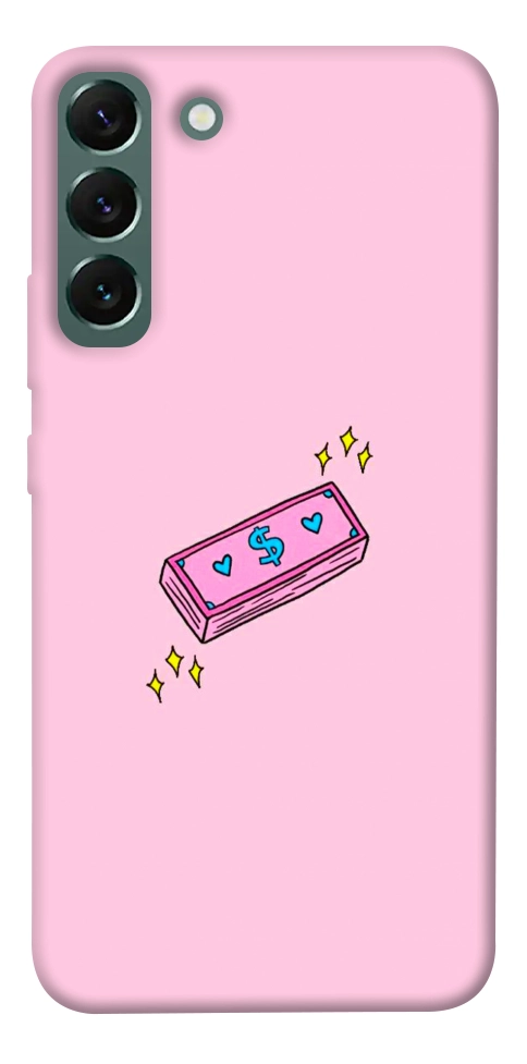 Чохол Simple pink money для Galaxy S22+