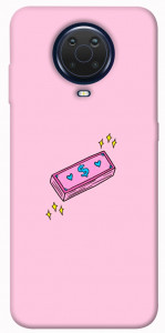 Чохол Simple pink money для Nokia G20