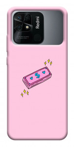 Чохол Simple pink money для Xiaomi Redmi 10C