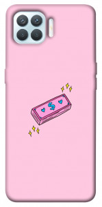 Чехол Simple pink money для Oppo F17 Pro