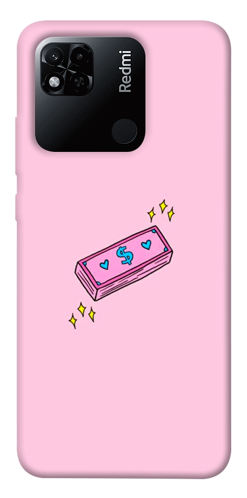 Чехол Simple pink money для Xiaomi Redmi 10A