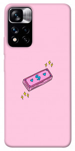 Чехол Simple pink money для Xiaomi Redmi Note 11 5G