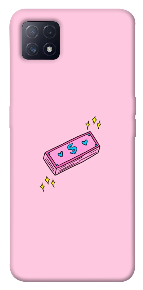 Чехол Simple pink money для Oppo A73 5G