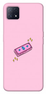 Чехол Simple pink money для Oppo A73 5G