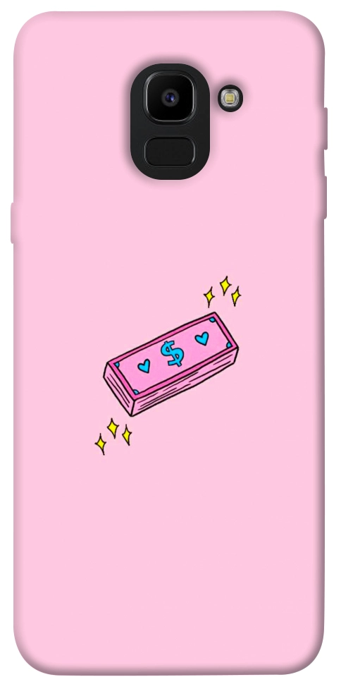 Чохол Simple pink money для Galaxy J6 (2018)